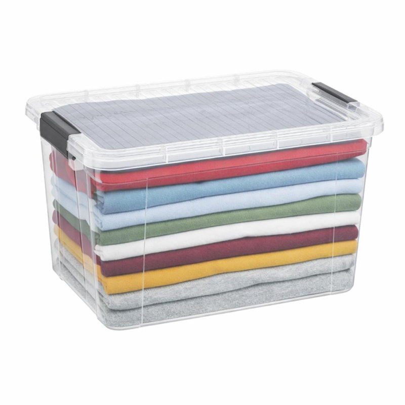 Boîtes de rangement transparentes avec couvercles Superio, H 13 po x l 14 po x p 9 po