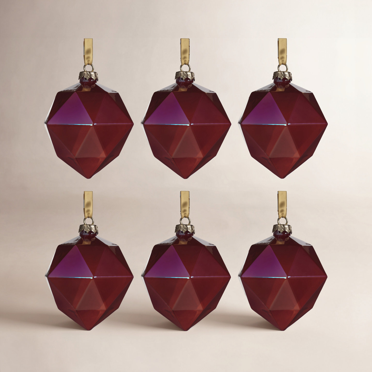 Hayet  Holiday Shaped Ornament, Red Luster