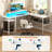 Toria 55'' L-Shaped Desk with Storage, Power Outlets and LED Strip-2046331507