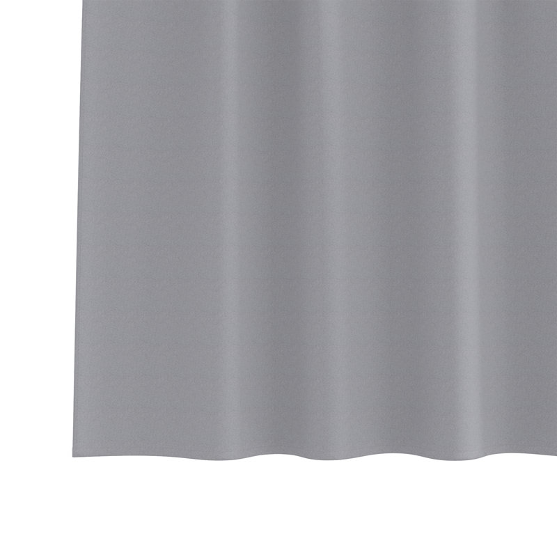 Curtains With Curtains 2 Pcs Polyester, Light Grey, 140cm Width x 175cm Drop