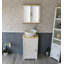 Slimline Compact 515mm Free-standing Cloakroom Vanity Unit-127380324-127380321