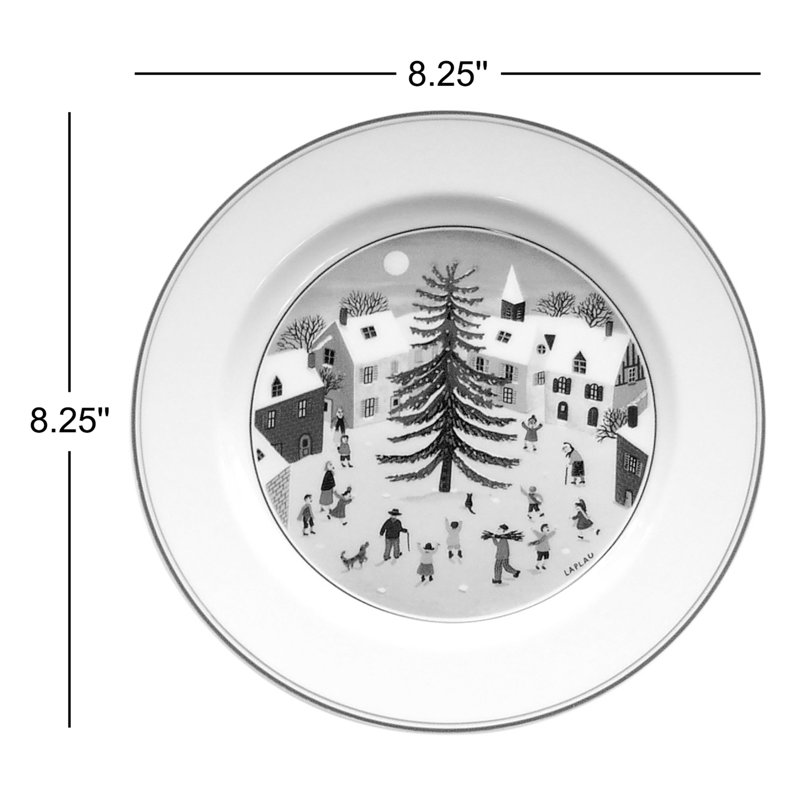 Assiette à salade ou à dessert 8,25 po Villeroy & Boch Naif Christmas