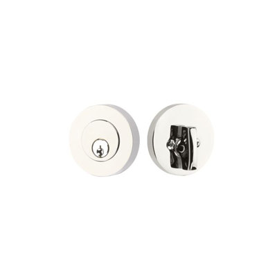Modern Disc Single Cylinder Deadbolt For 1-3/8" To 2-1/8" Door Oil Rubbed Bronze Finish