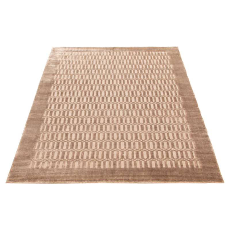Tapis unique taupe Kashkuli Gabbeh 5 pi 7 po x 7 pi 10 po One Of A Kind