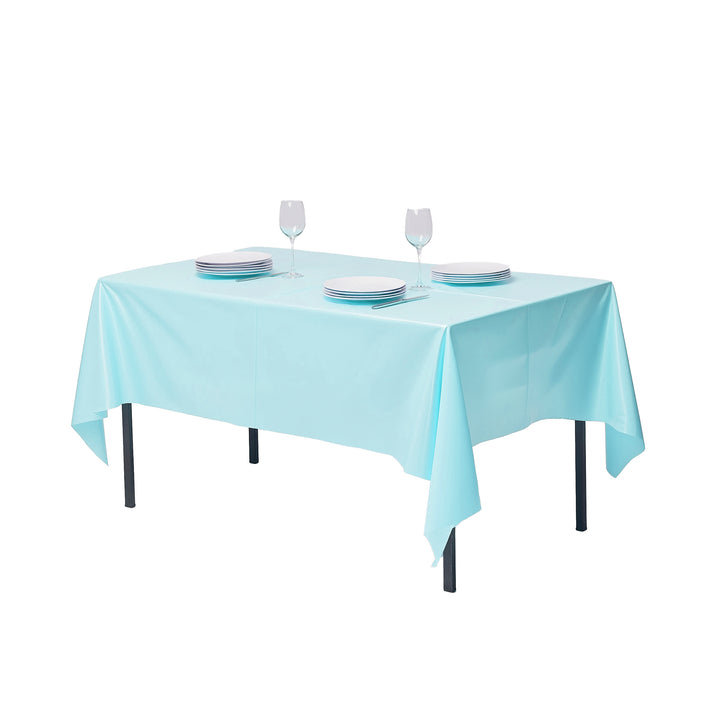 Paquet de 10 nappes compostables pour tables rectangulaires de 6 pi (54 po x 108 po), Bleu