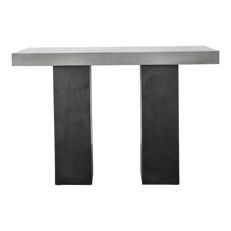 Tori Rectangular Concrete Outdoor Bar Table