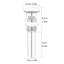 Drain escamotable de lavabo de salle de bain avec trop-plein-61529129