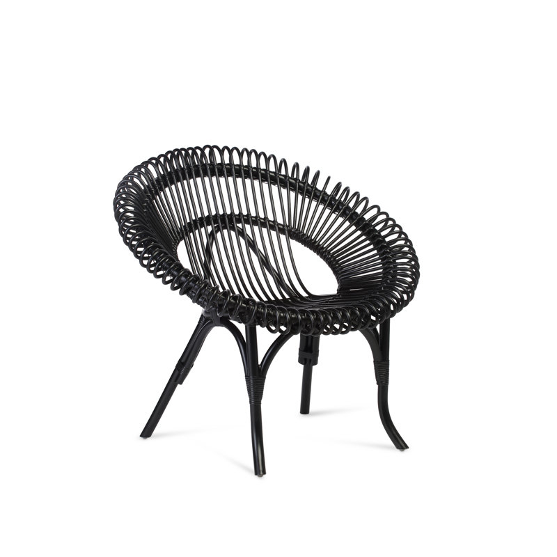 Brookhaven Upholstered Barrel Chair, Black