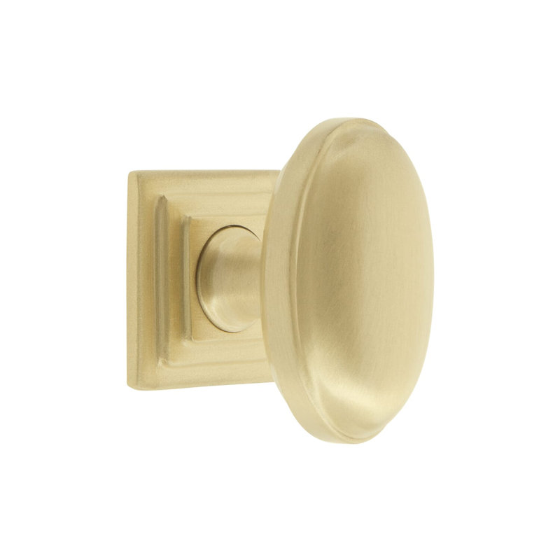 Eden Prairie Oval Knob, Satin Brass