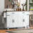 53.5''Farmhouse Kitchen Island With Power Outlet, Kitchen Storage Island With Drop Leaf, Spice Rack And Drawer, Rolling Kitchen Cart On Wheels, For Home, Kitchen And Dining Room-902084062