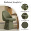 Chaise rembourrée pivotante en tissu Lomena-782831699