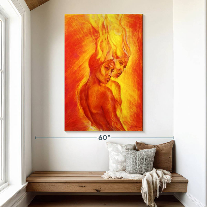 Leisha Shango Flames, 51" H x 34" W