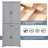 Spacious Grey Bathroom Storage Cabinet With Doors, Drawer, And Adjustable Shelf For Enhanced Organization