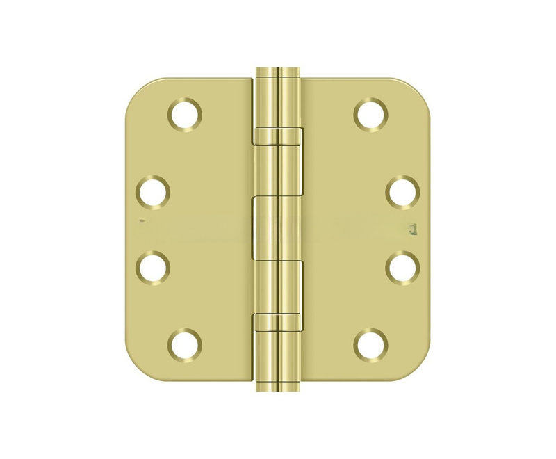 Charnière à billes en laiton poli Deltana S44R5HDB3 4 po x 4 po x 5/8 po Deltana, Laiton poli, Acier