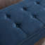  Banc rembourré 59 po avec rangement, banc d'appoint pour siège de chambre ou de couloir, 59 po, bleu-1994563971