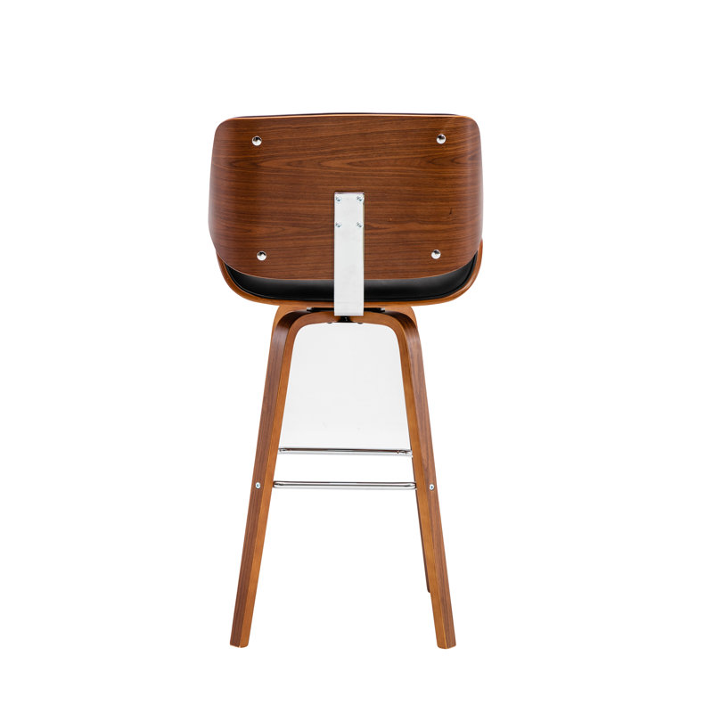 Swivel Bar Stool, Black
