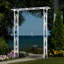 Soissons 206cm W x 41cm D Metal Iron Arbour in Clear