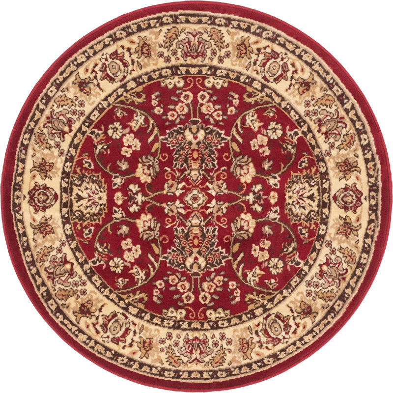 Bhatari Indoor Rug, Round 4'1", Burgundy