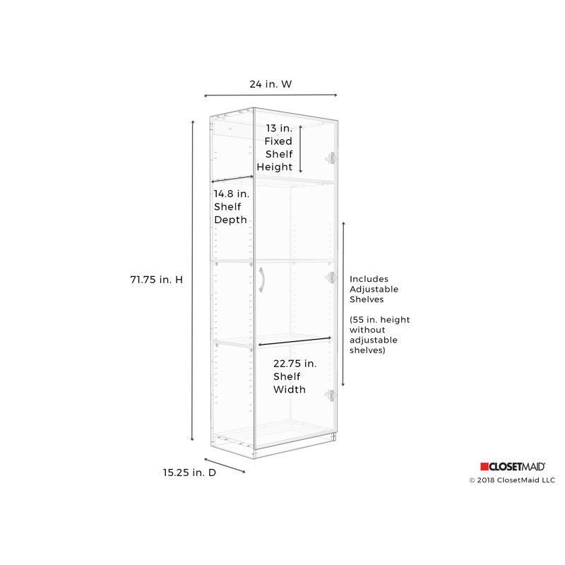 ClosetMaid Dimensions Wall Cabinet