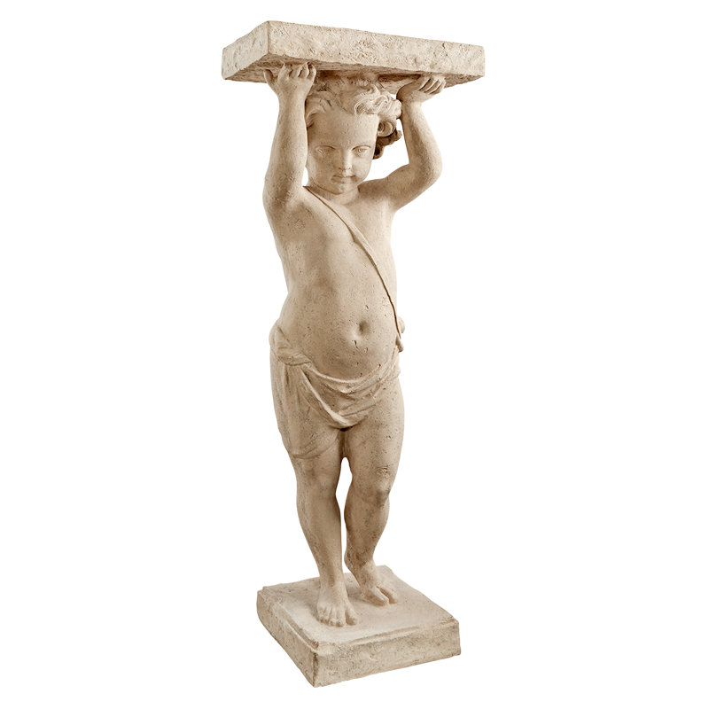 Royal Palace of Caserta Cherub Pedestal Statue