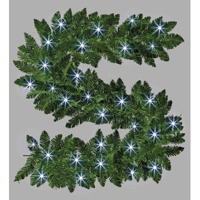Faux Lighted PVC 78.74cm Christmas Wreath