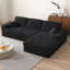 Canapé modulaire de 114,5 po Corduroy-1244169360