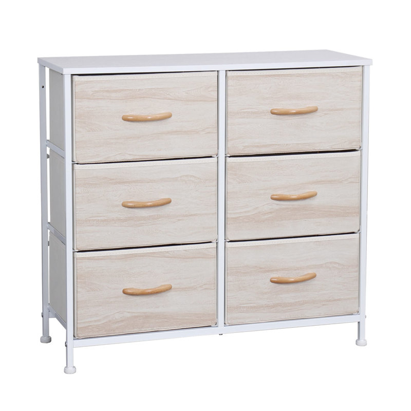 Araneli 80 cm W Chest of 6 Drawers
