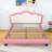 Upholstered Platform Bed with Crown-Shaped Headboard-577450008