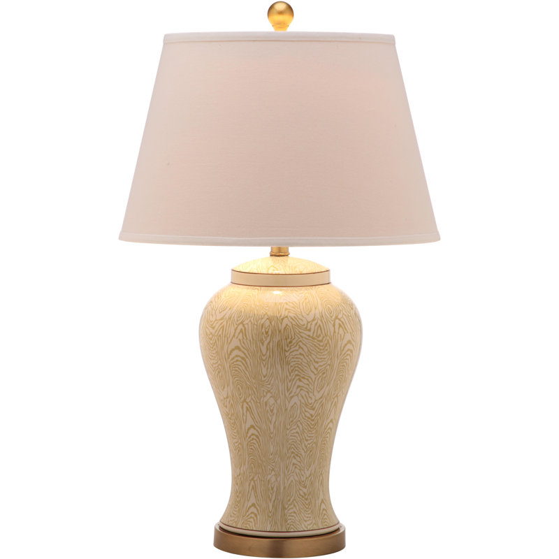 Temple jar 29" lampe de table avec abat-jour empire Spring Blossom