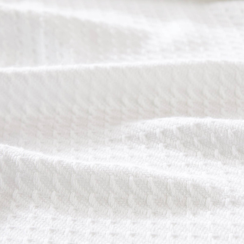 Couverture 100% coton égyptien certifié, Double / grand, Blanc