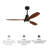 52" Nicola 3 - Blade LED Propeller Ceiling Fan with Remote Control and Light Kit Included-1950426040