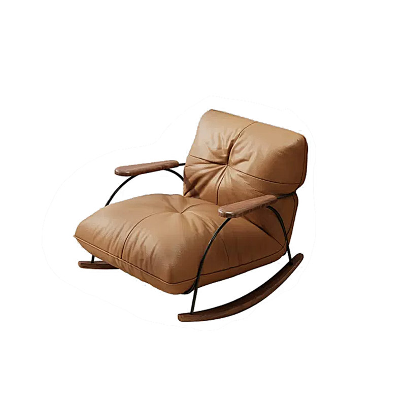 Chaise berçante légère Light Luxury Home Leisure, Brun