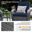 Chaise berçante d'extérieur en osier avec coussins Aksha-830485154-834156100