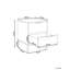 ROYALLA 40cm W Manufactured Wood Bedside Table