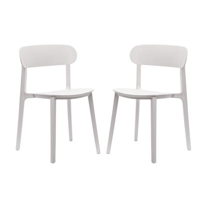 Commercial All-Weather Resin Stack Chair With Contoured Backrest