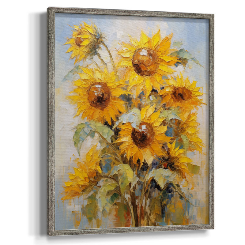 Reproduction encadrée FLORAL Series CDLIX - bois massif, H 15 po x l 12 po