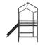 Lit mezzanine simple avec glissoire et échelle, cadre de lit mezzanine avec planche de bois inscriptible à deux côtés-1327095739