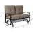 Carlston Patio Glider Bench - Outdoor Rocking Loveseat with Sturdy Frame and Cushion Seats-418391202