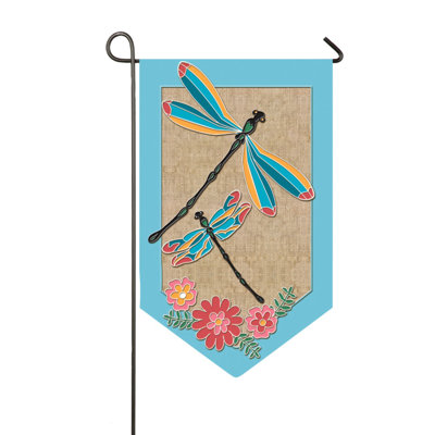 Garuda Double Sided 18.5'' H x 12'' W Burlap Animal Flag Set
