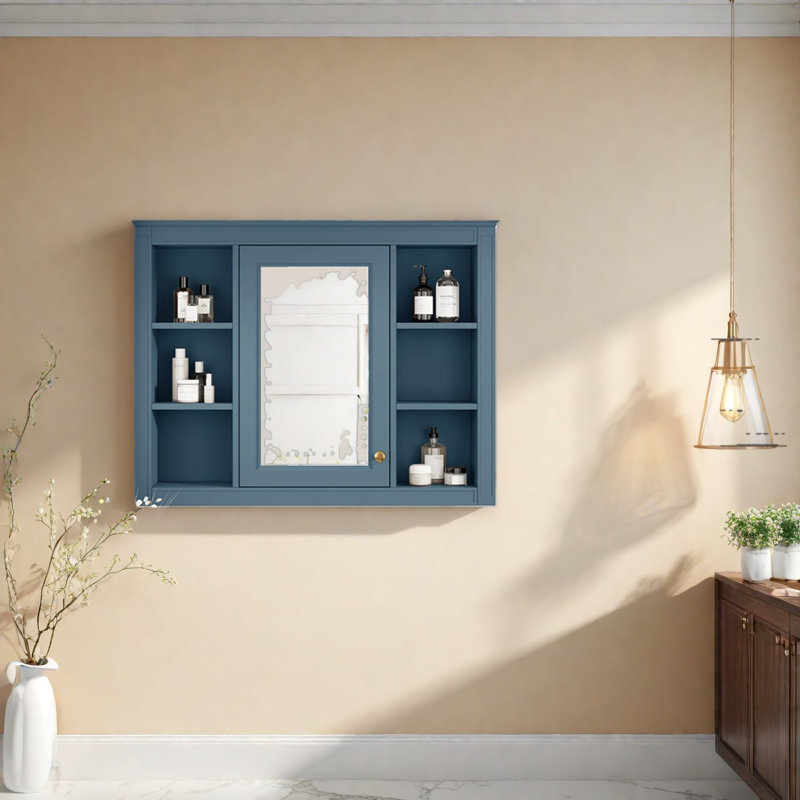 Armoires à pharmacie peu encombrantes, rangement mural moderne en MDF de 35 po pour la maison