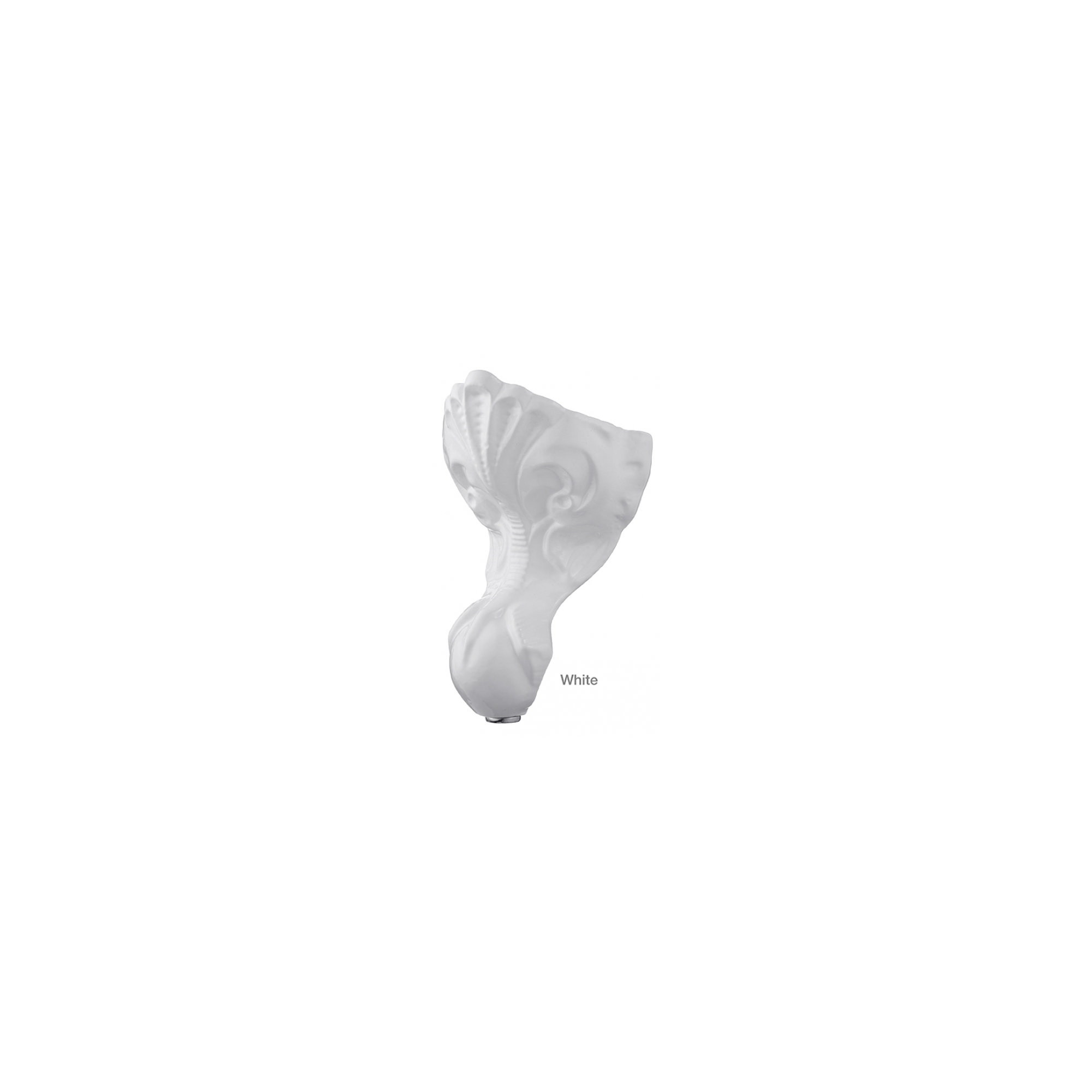 Dian 54'' Soaking Cast Iron Bathtub, White Interior with White Exterior, White