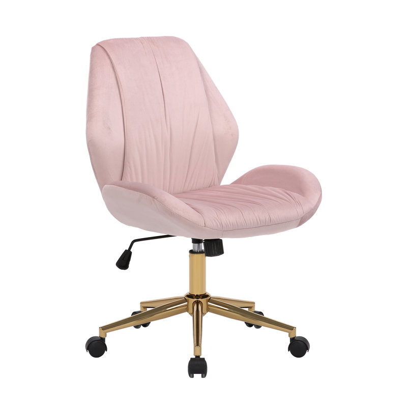 Velvet Task Chair, Pink