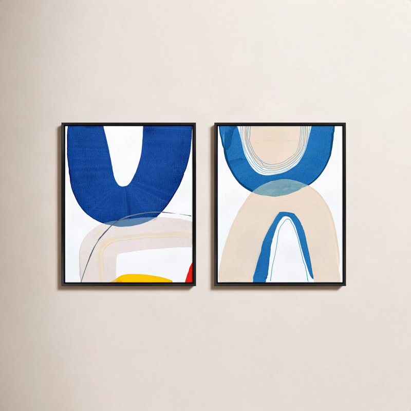 «Mirren Set of 2» par Andrea Stokes - reproduction de cadre photo sur toile 2 pièces, H 50 po x l 80 po x P 1,38 po