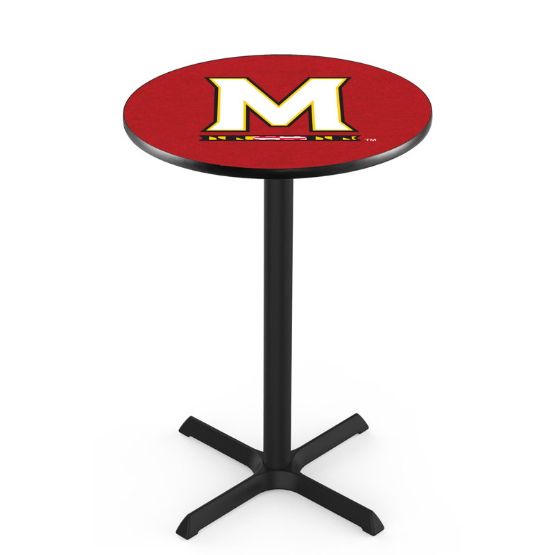 Round Metal Base Dining Table, University of Maryland