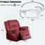 Fauteuil inclinable rembourré motorisé Hagar-1069156814-978429155