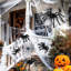 4 pièces 12 pouces décorations d'araignée d'Halloween décorations d'extérieur noir effrayant poilue araignée