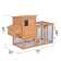 Auggie 21.4 Square Feet Walk In Chicken Coop with Chicken Run For Up To 5 Chickens