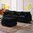 105" Modular L-Shape Sectional with Ottoman, Soft Chenille Fabric, 3-Seat-1438868636