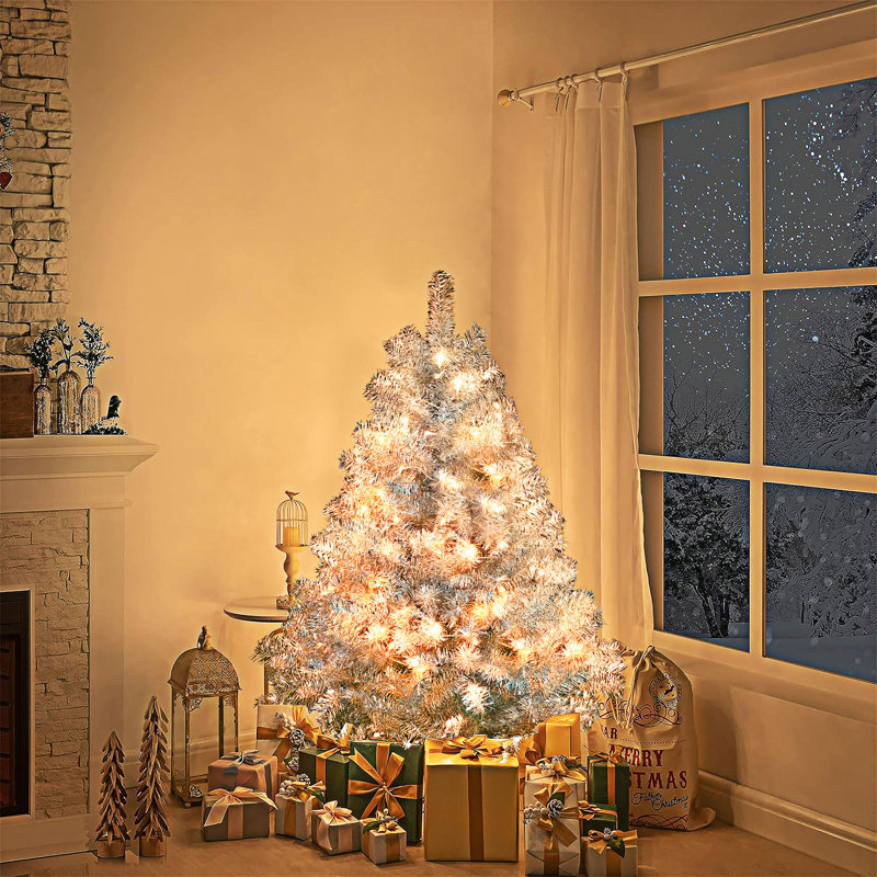 Arbre de Noël artificiel pré-éclairé, 4'