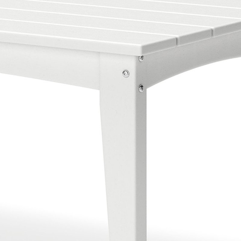 Table basse d'extérieur Lynbrook, Blanc
